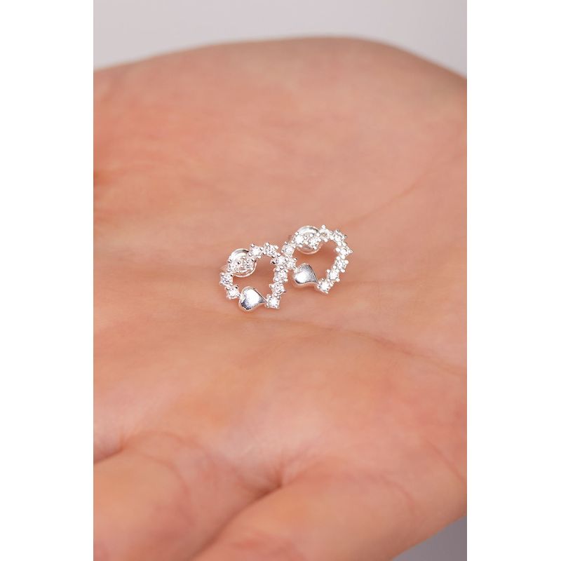 Fashion, accesorii si bijuterii - Femei - Bijuterii femei - Cercei femei - Cercei, Heliophilia, argint 925, zirconiu, argintiu, marime universala, 757ELS1930 - Infinity.ro