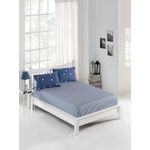 Casa si Gradina - Textile si covoare - Lenjerii de pat - Seturi de lenjerie - Set lenjerie pat dublu, L'essentiel Maison, albastru alb, 160x200+20 cm, 65% bumbac 35% poliester - Infinity.ro