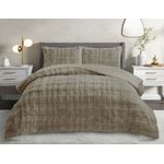 Casa si Gradina - Textile si covoare - Perne si pilote - Pilote - Set pilota si perna, L'essentiel Maison, cappuccino, 180x240 cm, 100% poliester - Infinity.ro