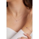 Fashion, accesorii si bijuterii - Femei - Bijuterii femei - Coliere femei - Set colier si bratara, Heliophilia, argint 925, roz, 757ELS2540 - Infinity.ro
