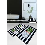 Casa si Gradina - Textile si covoare - Covoare - Covorase baie - Set covorase de baie, L'essentiel Maison, multicolor, 60x100 cm si 50x60 cm, 100% poliester, antiderapant, 359CHL4456 - Infinity.ro