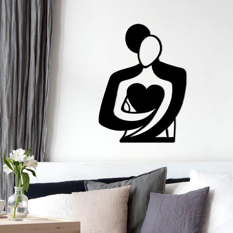 Casa si Gradina - Decoratiuni - Decoratiuni perete - Accesoriu decorativ de perete, Wallxpert, metal, negru, 70x0.15x52 cm - Infinity.ro