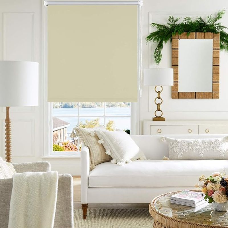 Casa si Gradina - Textile si covoare - Rulouri si jaluzele - Jaluzea verticala, tip rola, pentru ferestre si usi, izolare termica, 130X100 bej - Infinity.ro