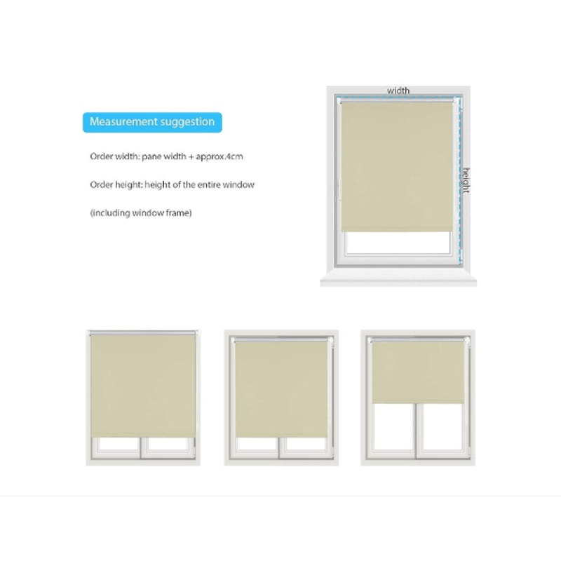 Casa si Gradina - Textile si covoare - Rulouri si jaluzele - Jaluzea verticala, tip rola, pentru ferestre si usi, izolare termica, 130X100 bej - Infinity.ro