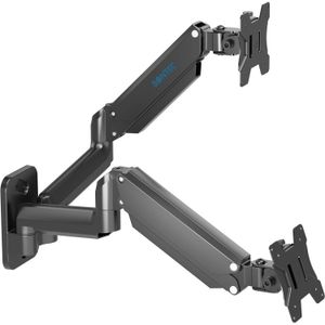 Suport monitor dublu Bontec GWM02, 13-27 inch, reglabil, aluminiu, negru
