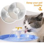 Casa si Gradina - Sanitare - Instalatii hidro - Sisteme filtrare instalatii - Filtre pentru fantana de apa pentru pisici Simpeak, 10 bucati, contin carbune activ si schimb de ioni, rotunde - Infinity.ro