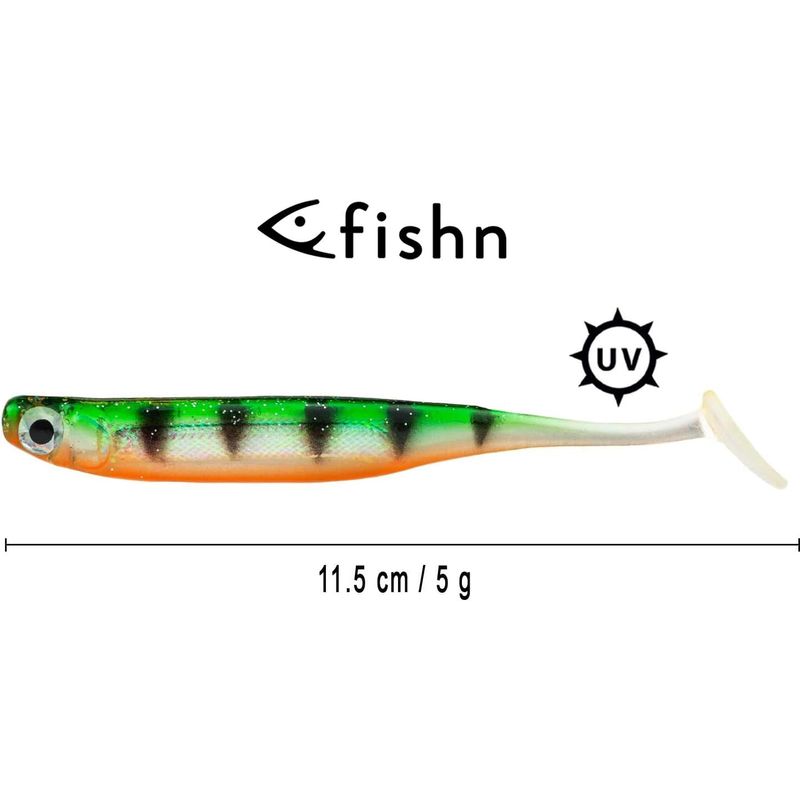 Sport si Outdoor - Sporturi acvatice - Pescuit - Nade si momeli - Set de 5 bucati Momeala Moale 10cm, 5gr pentru pescuit la stiuca, biban, salau si pastrav - Infinity.ro