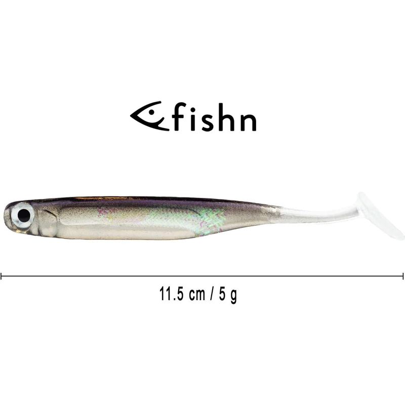 Sport si Outdoor - Sporturi acvatice - Pescuit - Nade si momeli - Set de 5 bucati Momeala Moale 10cm, 5gr pentru pescuit la stiuca, biban, salau si pastrav - Infinity.ro