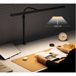 Casa si Gradina - Corpuri si surse de iluminat - Veioze si lampi - Lampi de veghe - Lampa LED de masa/birou cu telecomanda si touch, reglabila, cu clema metalica, 24W, 80CM - Infinity.ro