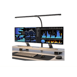 Casa si Gradina - Corpuri si surse de iluminat - Veioze si lampi - Lampi de veghe - Lampa LED de masa/birou cu telecomanda si touch, reglabila, cu clema metalica, 24W, 80CM - Infinity.ro