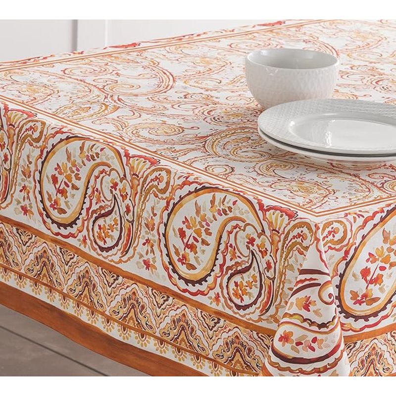 Casa si Gradina - Textile si covoare - Textile bucatarie - Fete de masa - Fata de masa din bumbac, cu imprimeu, pentru bucatarie, cina, masa, decorare petreceri, dreptunghiulara, 160X220 - Infinity.ro