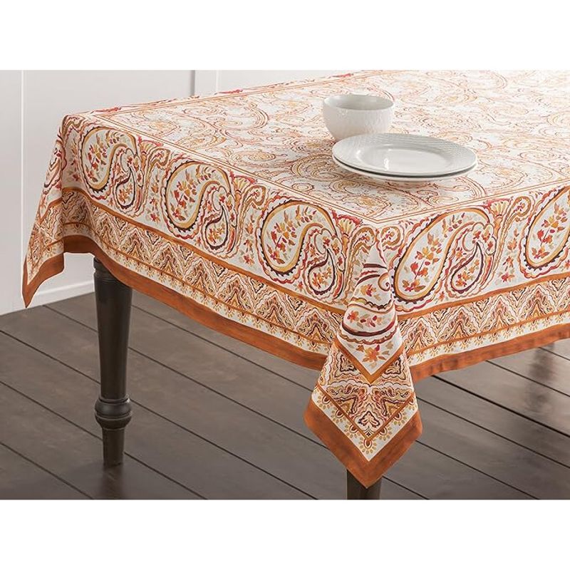 Casa si Gradina - Textile si covoare - Textile bucatarie - Fete de masa - Fata de masa din bumbac, cu imprimeu, pentru bucatarie, cina, masa, decorare petreceri, dreptunghiulara, 160X220 - Infinity.ro