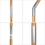 Casa si Gradina - Gradina si terasa - Umbrele si pavilioane - Umbrele - Umbrela de soare, pentru exterior, gradina, maner din lemn, protectie solara UV50, 200X150 - Infinity.ro