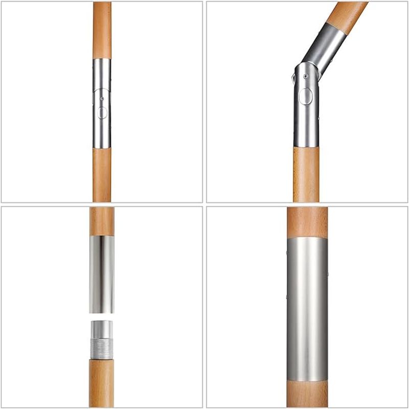 Casa si Gradina - Gradina si terasa - Umbrele si pavilioane - Umbrele - Umbrela de soare, pentru exterior, gradina, maner din lemn, protectie solara UV50, 200X150 - Infinity.ro