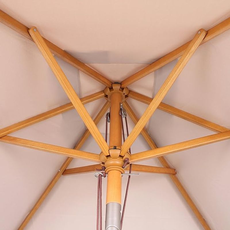 Casa si Gradina - Gradina si terasa - Umbrele si pavilioane - Umbrele - Umbrela de soare, pentru exterior, gradina, maner din lemn, protectie solara UV50, 200X150 - Infinity.ro