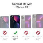 Laptop, Telefoane si Tablete - Telefoane mobile si accesorii - Accesorii Telefoane - Huse telefoane - Husa ergonomica pentru iPhone Mini 13, transparenta, neagra, mata - Infinity.ro