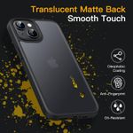 Laptop, Telefoane si Tablete - Telefoane mobile si accesorii - Accesorii Telefoane - Huse telefoane - Husa ergonomica pentru iPhone Mini 13, transparenta, neagra, mata - Infinity.ro