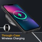 Laptop, Telefoane si Tablete - Telefoane mobile si accesorii - Accesorii Telefoane - Huse telefoane - Husa ergonomica pentru iPhone Mini 13, transparenta, neagra, mata - Infinity.ro