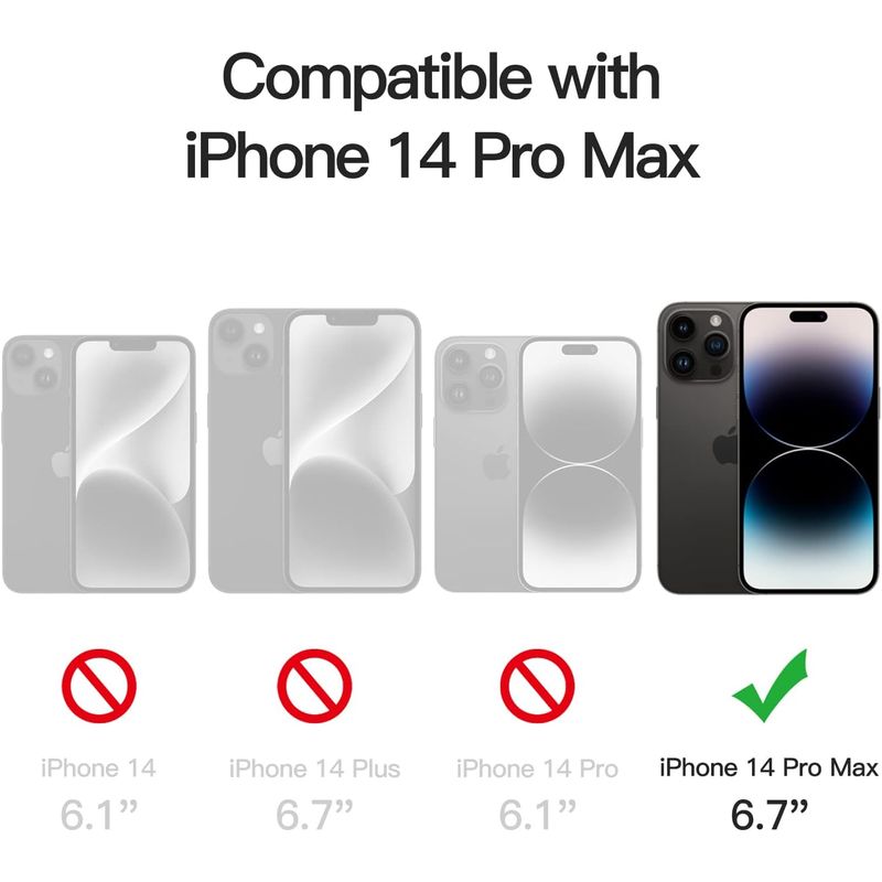 Laptop, Telefoane si Tablete - Telefoane mobile si accesorii - Accesorii Telefoane - Huse telefoane - Husa pentru iPhone 14 Pro Max, JETech, neagra, compatibila cu wireless charging - Infinity.ro