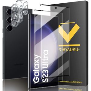 Set de 2 folii de sticla cu protectie pentru camera, anti zgarieturi pentru Samsung Galaxy S23 Ultra 5G