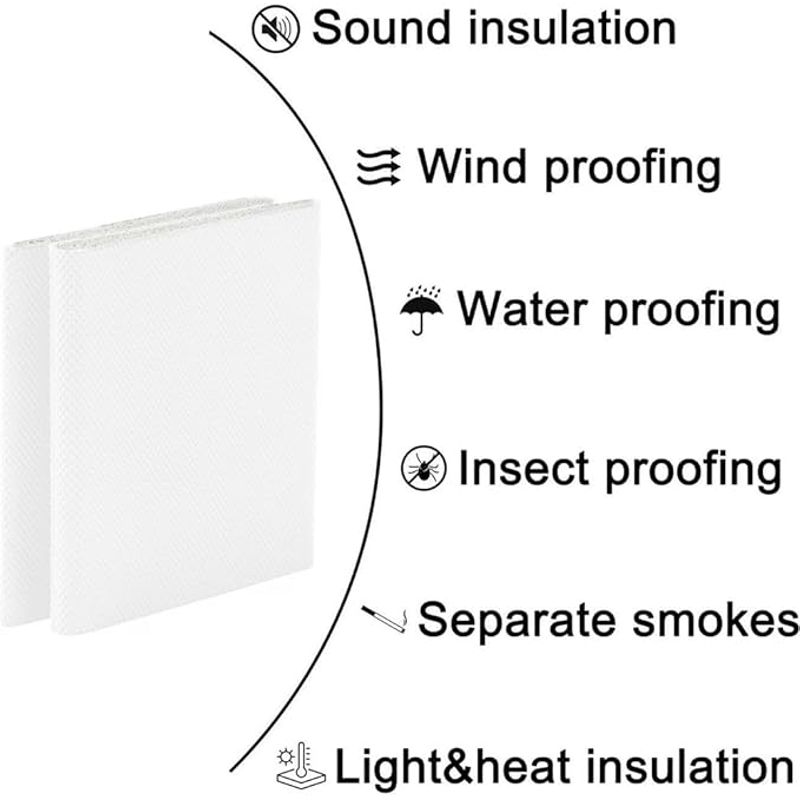 Casa si Gradina - Constructii - Usi interior, exterior si garaj - Accesorii usi - Set 6 protectii adezive pentru coltul usii sau geam, protectie impotriva intemperiilor, alb - Infinity.ro