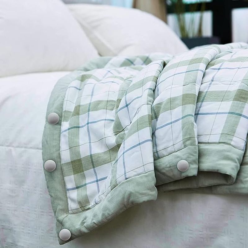 Casa si Gradina - Textile si covoare - Lenjerii de pat - Seturi de lenjerie - Set 16 cleme pentru fixare pilota/plapuma, anti-alunecare, forma ciuperca, 3X2.5 cm, gri - Infinity.ro