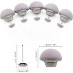 Casa si Gradina - Textile si covoare - Lenjerii de pat - Seturi de lenjerie - Set 16 cleme pentru fixare pilota/plapuma, anti-alunecare, forma ciuperca, 3X2.5 cm, gri - Infinity.ro