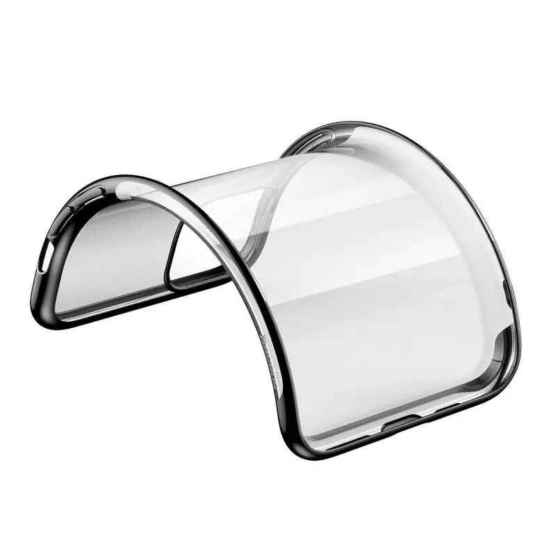 Laptop, Telefoane si Tablete - Telefoane mobile si accesorii - Accesorii Telefoane - Huse telefoane - Husa de protectie pentru Iphone 11 Pro, din silicon, Gonga® Negru - Infinity.ro