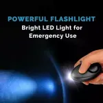 Casa si Gradina - Electrice - Smart Home - Alarme si accesorii - Dispozitiv tip breloc,alarma personala,antifurt, 140db,Gonga® Negru - Infinity.ro