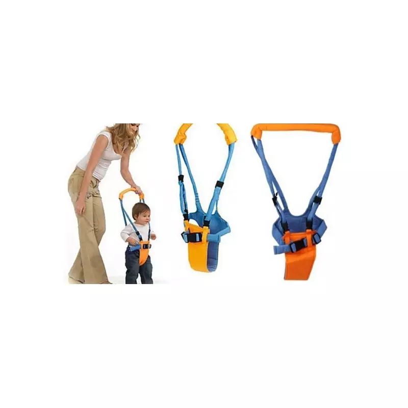 Jucarii, Copii si Bebe - Carucioare si articole de transport - Marsupii si hamuri bebe - Ham pentru copii, model premergator, Gonga® Albastru/Portocaliu - Infinity.ro