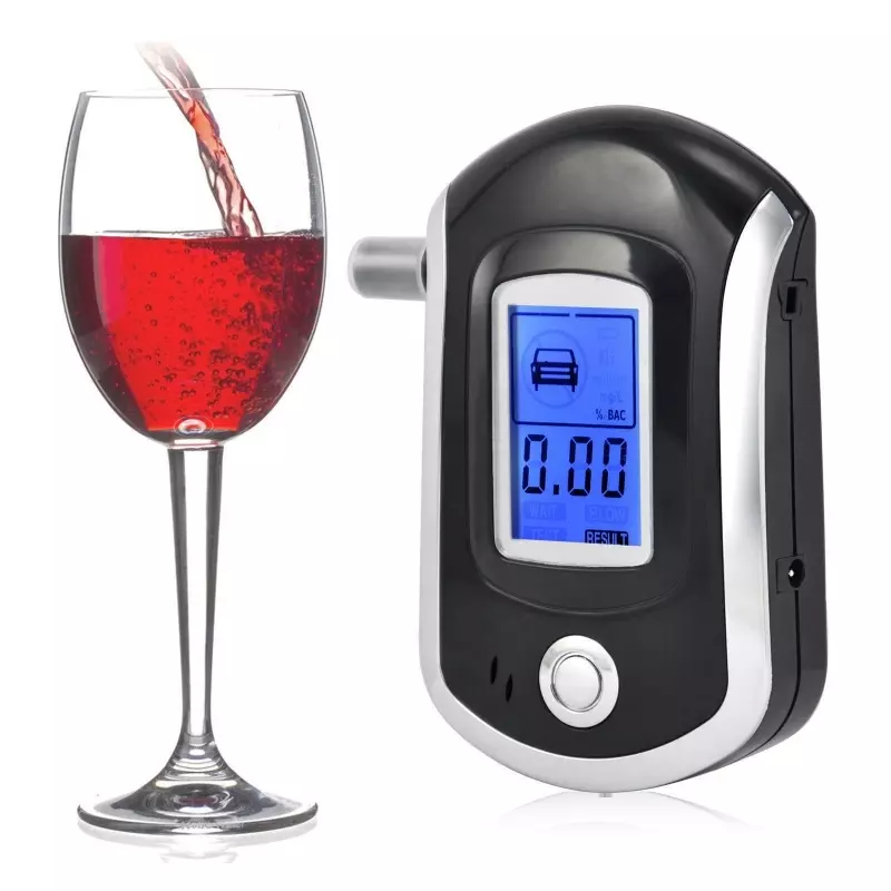 Ingrijire personala si Cosmetice - Teste medicale rapide - Testere alcoolemie - Alcool tester digital, cu LCD, portabil, Gonga® Negru - Infinity.ro