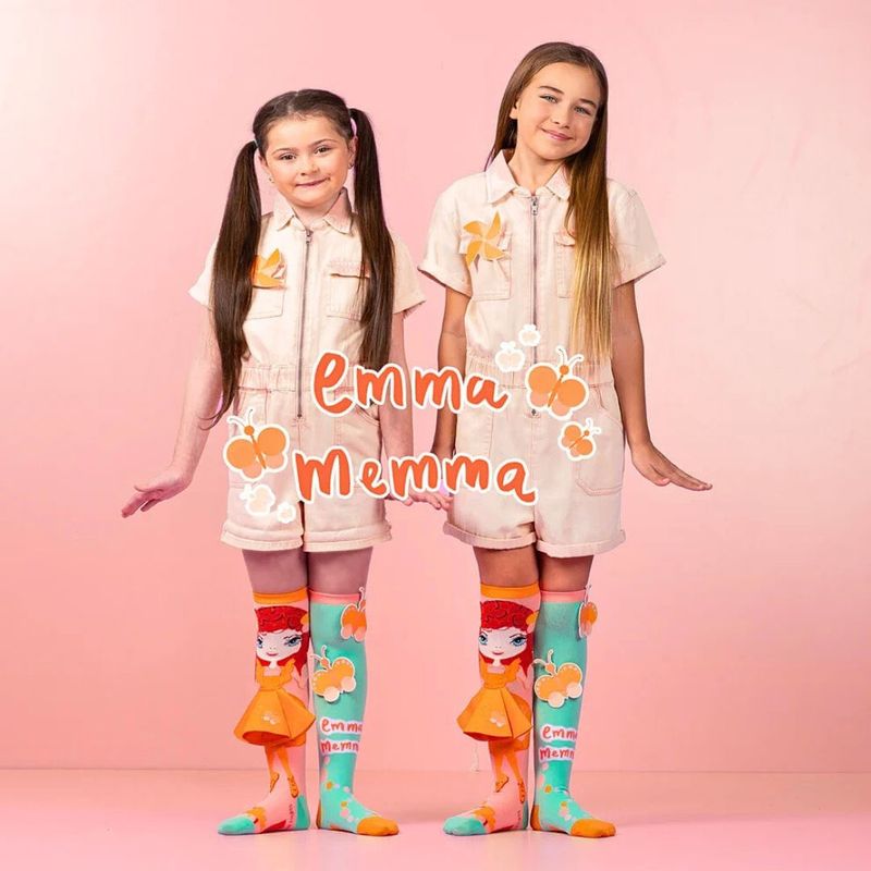 Fashion, accesorii si bijuterii - Copii - Lenjerie si pijamale copii - Sosete si dresuri copii - Sosete lungi colorate Madmia pentru fete fantasy Emma Mema 6-99 ani - Infinity.ro