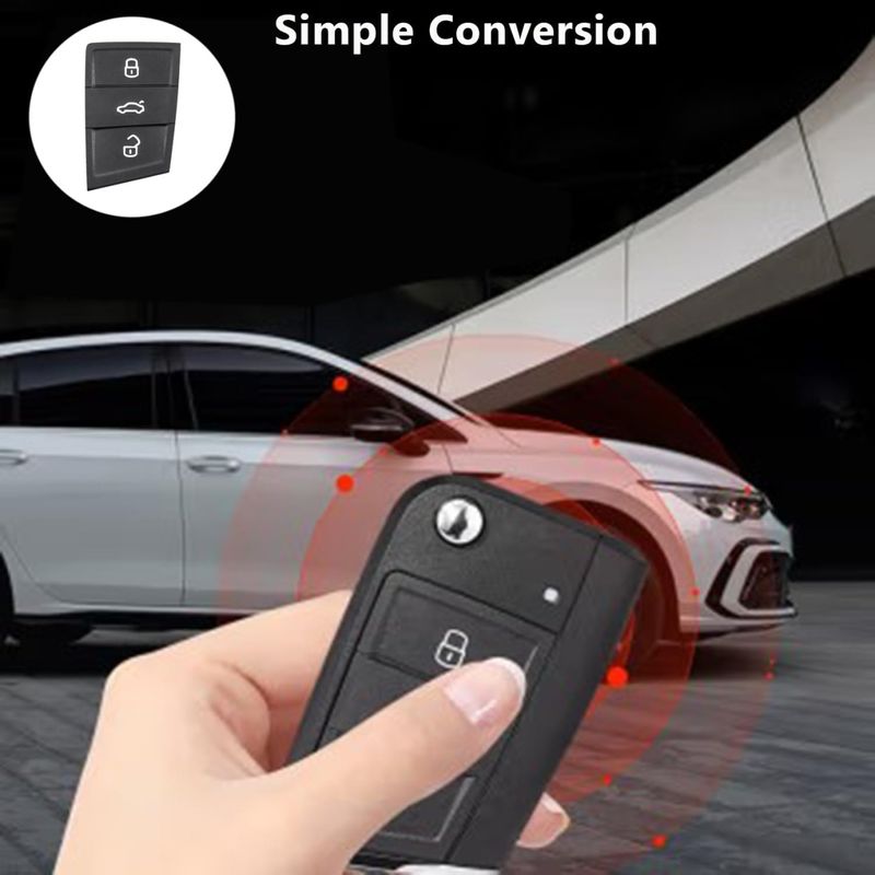 Auto si Moto - Electronice auto - Accesorii electronice auto - Membrana Cauciuc Butoane Cheie Auto VW Golf 7, Polo, Seat Leon, Ibiza, Ateca, Skoda Kodiaq, Karoq, Fabia - Infinity.ro