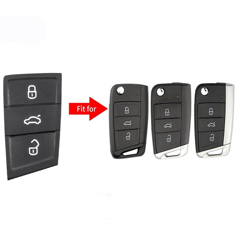 Auto si Moto - Electronice auto - Accesorii electronice auto - Membrana Cauciuc Butoane Cheie Auto VW Golf 7, Polo, Seat Leon, Ibiza, Ateca, Skoda Kodiaq, Karoq, Fabia - Infinity.ro