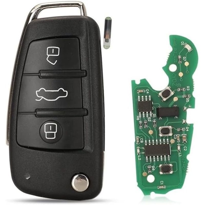 Auto si Moto - Electronice auto - Accesorii electronice auto - Cheie Auto Programabila Techstar cu 3 butoane pentru Audi Q7 B7 Q3 A3 TT A2 A8 A6 A6L A4 S5 C5 C6 B6 A4L A5 Q5 S RS - Infinity.ro