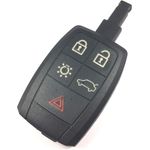 Auto si Moto - Electronice auto - Accesorii electronice auto - Carcasa Cheie Auto Techstar cu 5 Butoane, Compatibila Volvo C30, S40, V50, C70 – model keyless entry, tip card - Infinity.ro