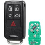 Auto si Moto - Electronice auto - Sisteme de inchidere centralizata - Cheie Auto Programabila Completa 433MHz, Techstar, cu 5 butoane si Cip ID46, Compatibila Volvo S60, V60, V70, XC6 - Infinity.ro