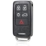 Auto si Moto - Electronice auto - Sisteme de inchidere centralizata - Cheie Auto Programabila Completa 433MHz, Techstar, cu 5 butoane si Cip ID46, Compatibila Volvo S60, V60, V70, XC6 - Infinity.ro