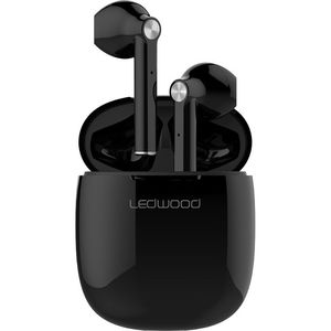 Casti audio in-ear LEDWOOD T16 TWS, True Wireless, Bluetooth, Negru