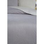 Casa si Gradina - Textile si covoare - Lenjerii de pat - Seturi de lenjerie - Set cuvertura pat dublu, L'essentiel Maison, crem si gri, 230x250 cm, 100% bumbac, lavabil la masina - Infinity.ro