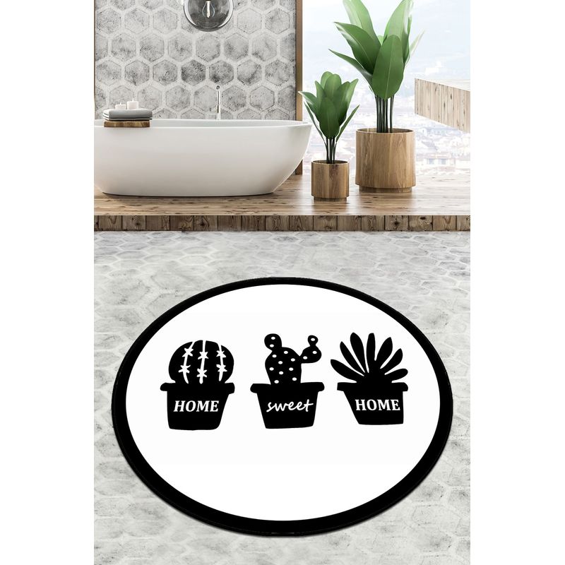 Casa si Gradina - Textile si covoare - Covoare - Covorase baie - Covoras de baie, L'essentiel Maison, multicolor, diametru 200 cm, 100% poliester, antiderapant, antibacterian - Infinity.ro