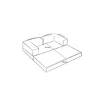 Casa si Gradina - Mobilier - Canapele si coltare - Canapele - Canapea 3 locuri, Atelier Del Sofa, chenille, gri, 190x75x95 cm - Infinity.ro