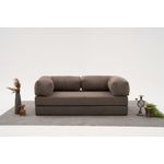 Casa si Gradina - Mobilier - Canapele si coltare - Canapele - Canapea 3 locuri, Atelier Del Sofa, chenille, gri, 190x75x95 cm - Infinity.ro