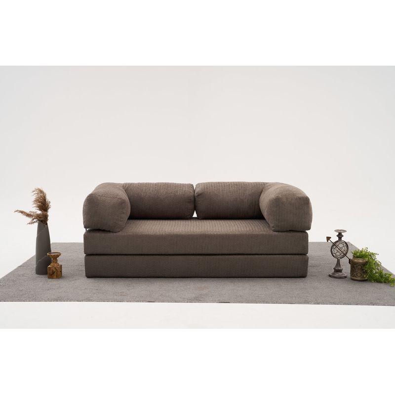 Casa si Gradina - Mobilier - Canapele si coltare - Canapele - Canapea 3 locuri, Atelier Del Sofa, chenille, gri, 190x75x95 cm - Infinity.ro