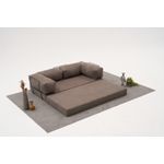 Casa si Gradina - Mobilier - Canapele si coltare - Canapele - Canapea 3 locuri, Atelier Del Sofa, chenille, gri, 190x75x95 cm - Infinity.ro