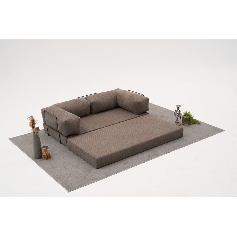 Casa si Gradina - Mobilier - Canapele si coltare - Canapele - Canapea 3 locuri, Atelier Del Sofa, chenille, gri, 190x75x95 cm - Infinity.ro