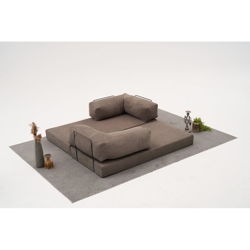 Casa si Gradina - Mobilier - Canapele si coltare - Canapele - Canapea 3 locuri, Atelier Del Sofa, chenille, gri, 190x75x95 cm - Infinity.ro