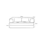 Casa si Gradina - Mobilier - Canapele si coltare - Canapele - Canapea 3 locuri, Atelier Del Sofa, chenille, gri, 190x75x95 cm - Infinity.ro
