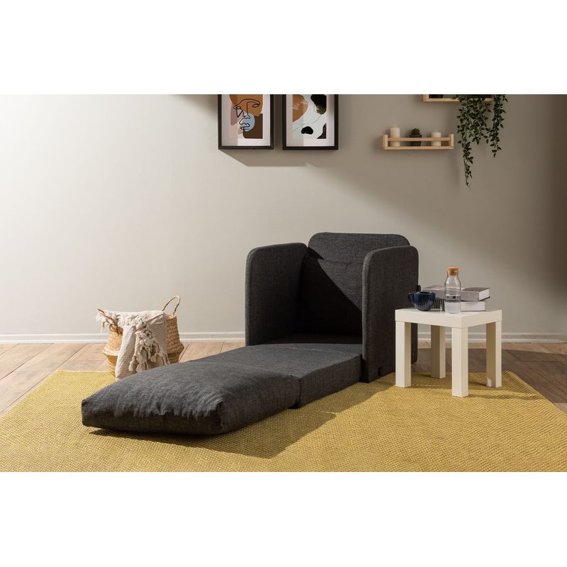 Casa si Gradina - Mobilier - Canapele si coltare - Canapele - Canapea extensibila, Atelier Del Sofa, textil, gri inchis, 68x70x66 cm - Infinity.ro