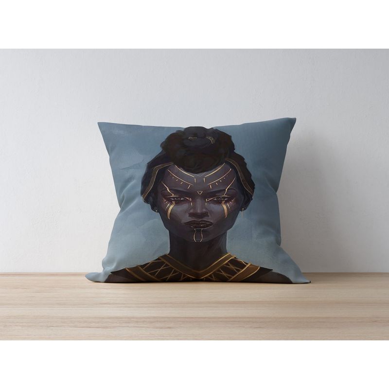 Casa si Gradina - Textile si covoare - Lenjerii de pat - Fete de perna - Fata de perna, Aberto Design, multicolor, 43x43 cm, 50% poliester 50% bumbac, imprimare digitala, 397KRL1101 - Infinity.ro